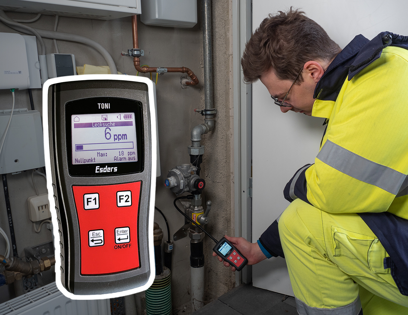 Ensure the safety of gas installations with TONI GasTest CH4